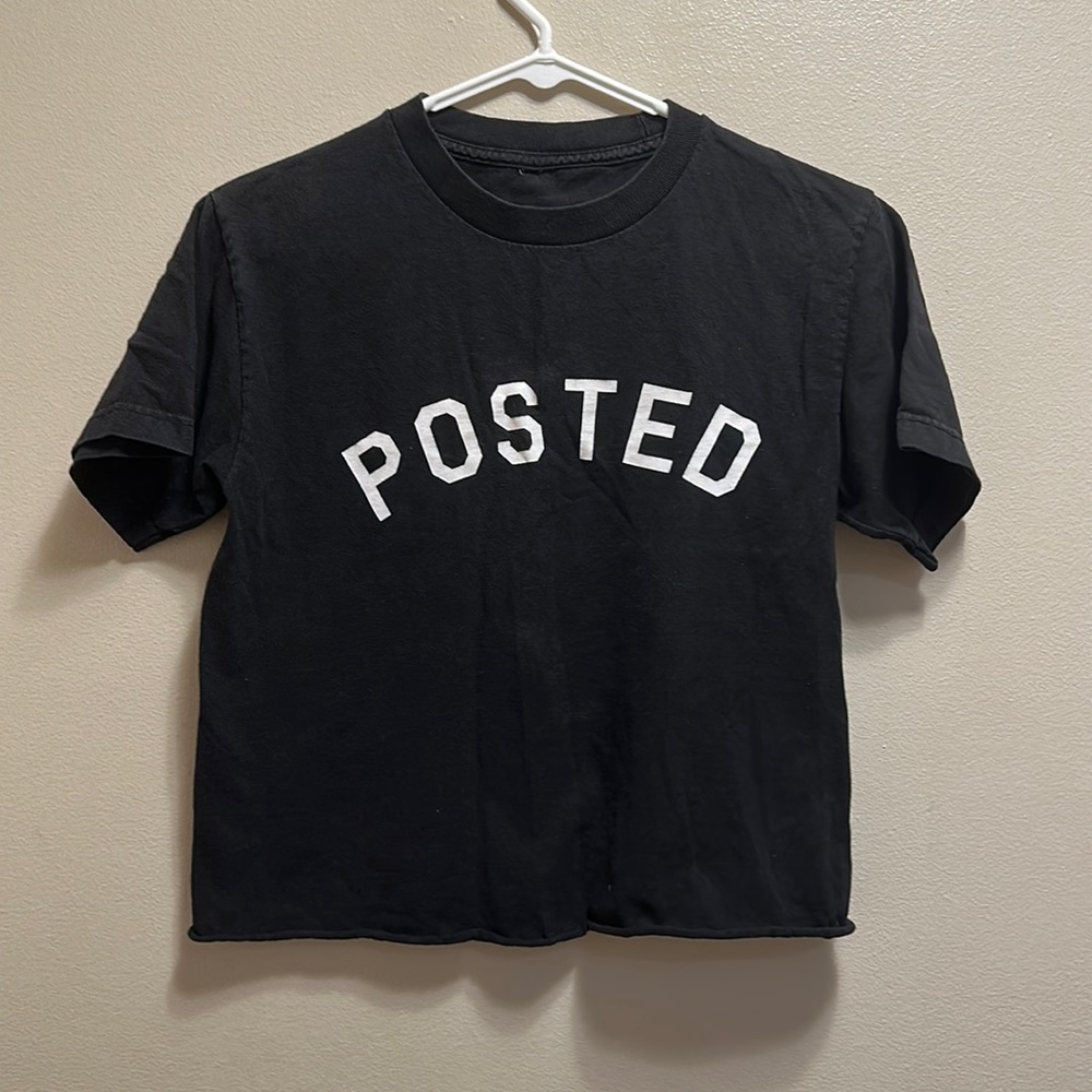 H&M Crop t-shirt Size S ⚫️black